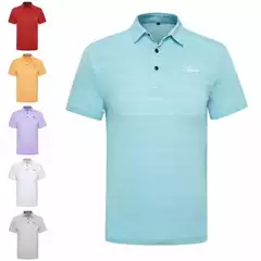 TIT Men's Golf Polo Shirt Short Sleeve Quick-Dry Stretch Outdoor Sports Summer Athletic Top