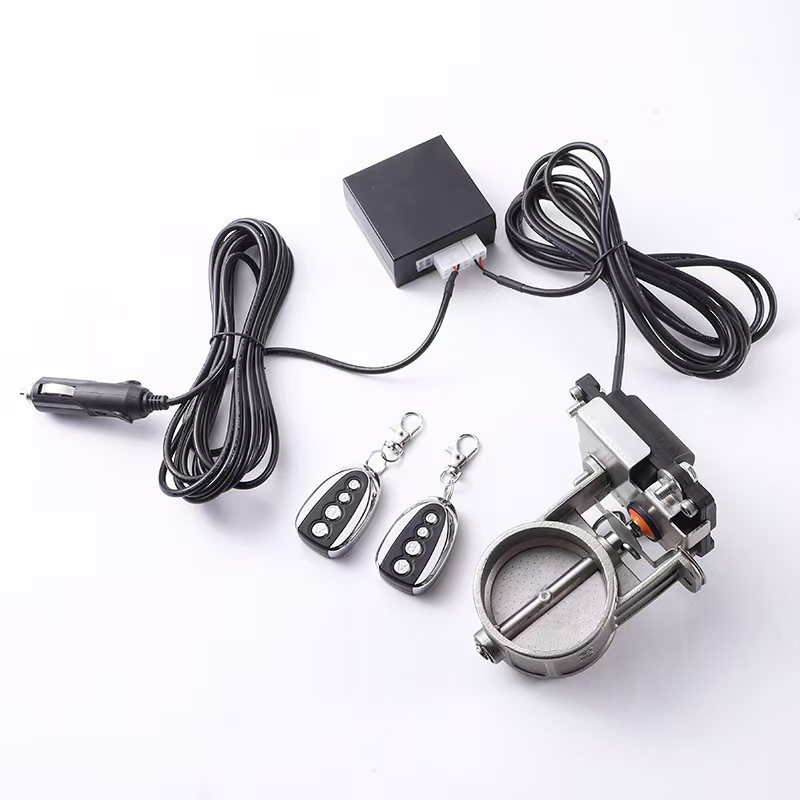 Thickened Stainless Steel Car Exhaust Pipe Valve Modified Sports Car Sound Remote Control Switch Control Box Kit