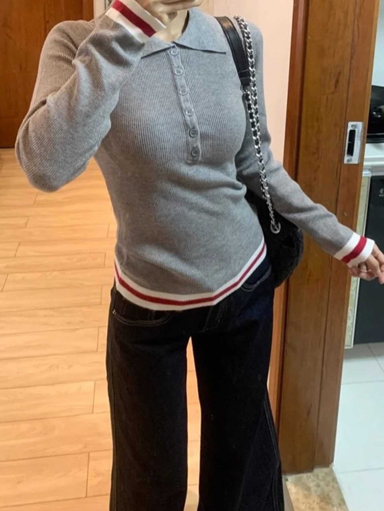 Kaikuo2025 otoño y invierno cross-border europeas y estadounidenses ropa de mujer polo cuello botón temperamento delgado japonesas y coreanas camisas de lana casuales mujeres