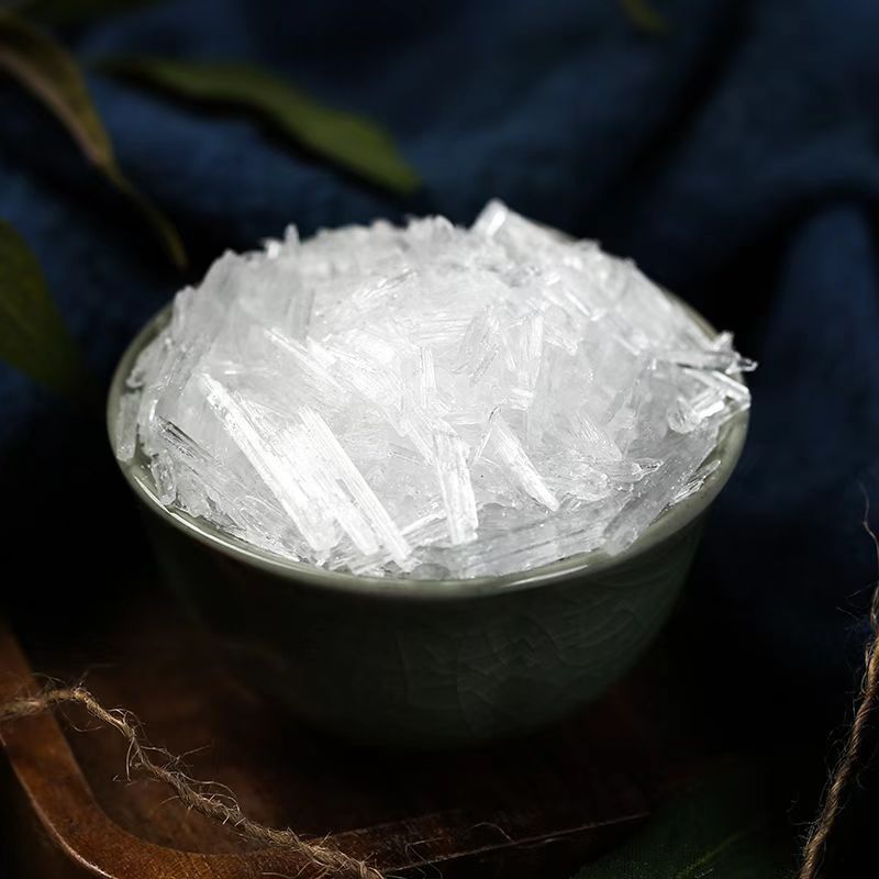 Menthol Crystals (Mentha arvensis) — Natural Bo He Nao Cooling Agent, Food-Grade Herbal Material specifications