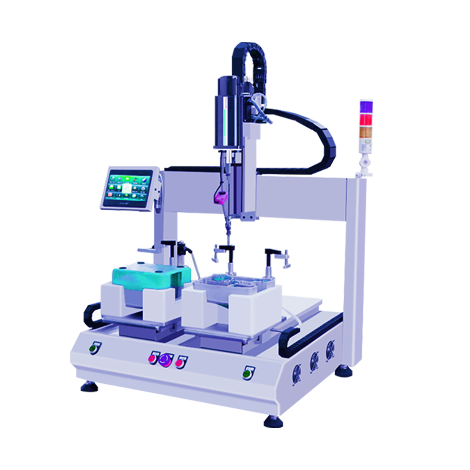 Quick tightening handheld automatic locking screw machine, automatic screwing tool, blowing type ful