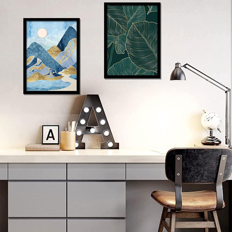 Marco de fotos de madera maciza decoración marco de fotos moderno decoración creativa montado en la pared pintura decorativa dormitorio fresco simple abstracto