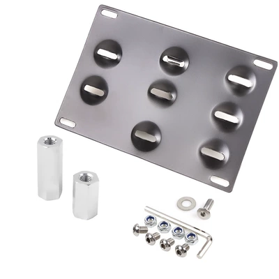 Eight-Hole License Plate Holder, Screw-On – License plate holder/license plate holder