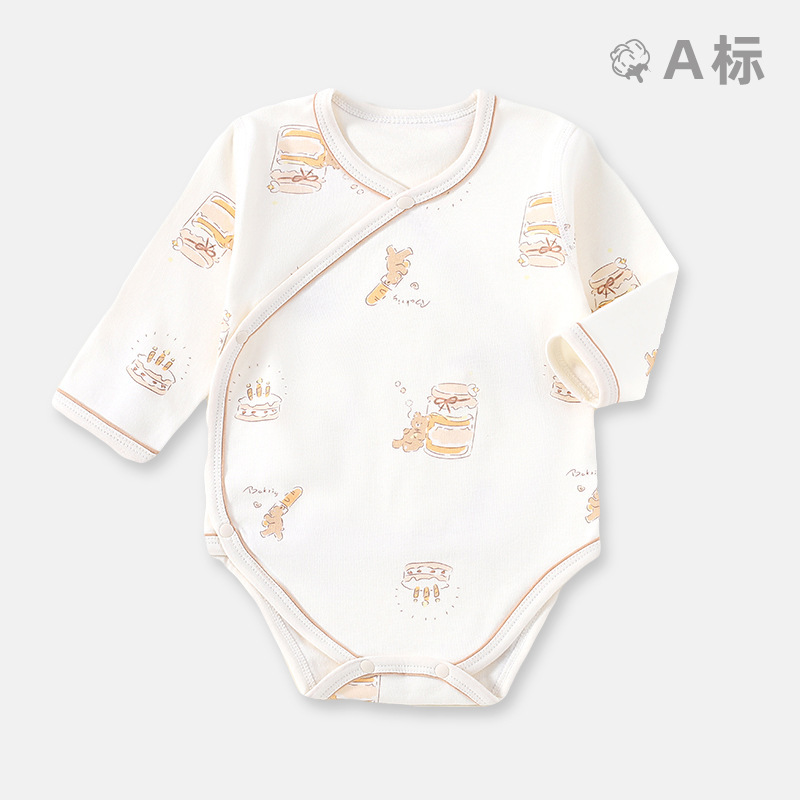 Newborn Baby Clothes, Men's and Women's Baby Rompers, Baby Jumpsuits, Pure Cotton, Type A, Anyang Children's Clothing, Thin Section