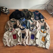 高版本 巴塔Classic Retro-X限定配色抓绒羊羔绒立领拉链外套夹克