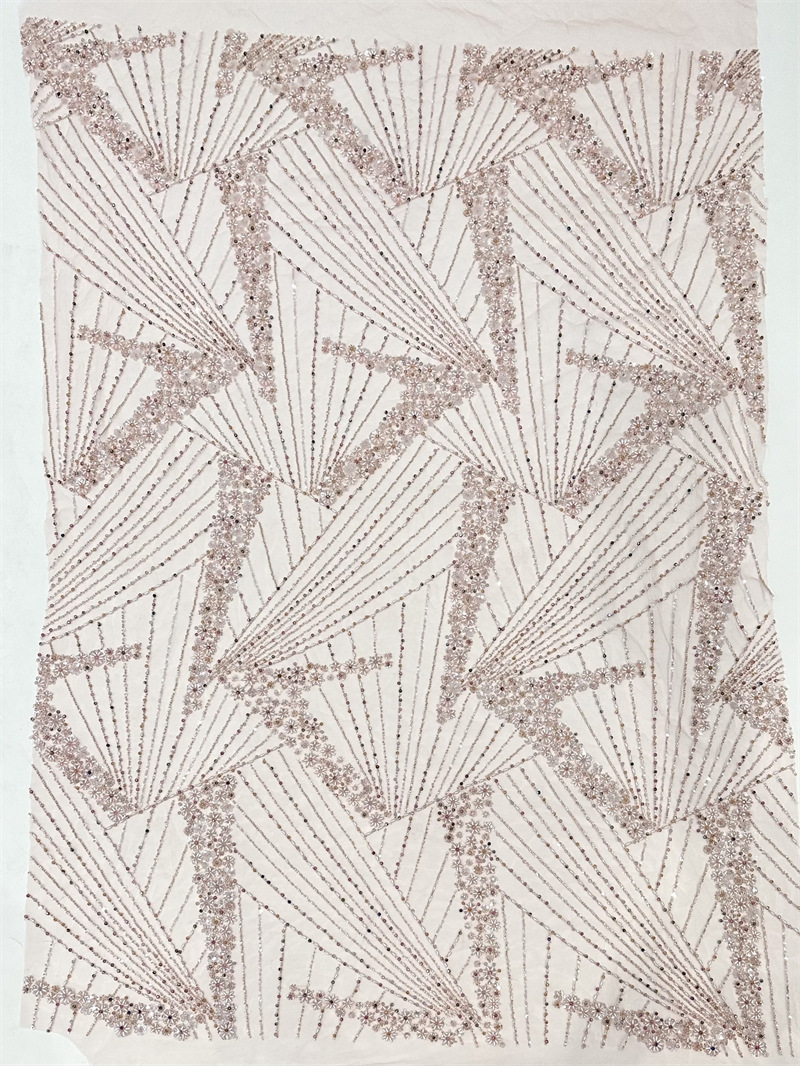 Industria pesada moda europea y americana vestidos de noche delgados fiesta de la cena cheongsam falda esquinilla perlas tubo bordado tela al por mayor transfronteriza image 8