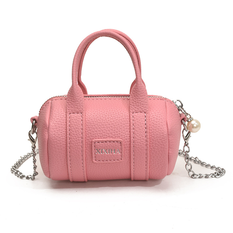 Coreano simple color sólido bolso de hombro para niños y niñas letras de aire extranjero mini bolso de bebé nuevo bolso de almohada para niños