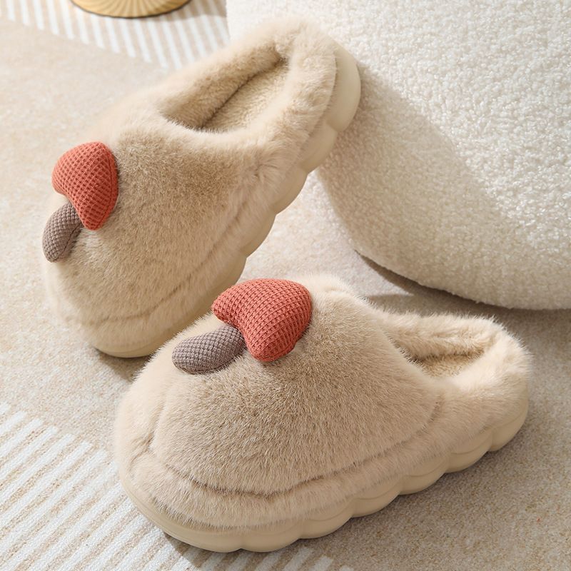 Zapatillas de algodón para mujeres otoño y invierno 2026 nuevas zapatillas de cachorro de dibujos animados antideslizantes para interiores image 17