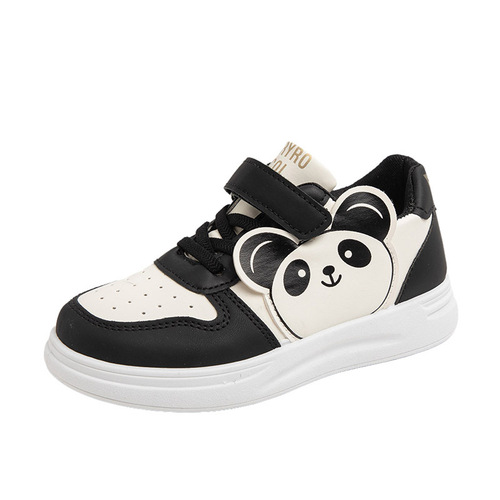 Children's board shoes 2025 Spring casual sports shoes for boys school panda board shoes for girls white shoes