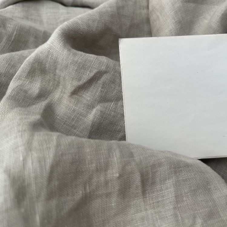 280CM宽 110英寸宽  纯亚麻水洗面料 浅灰色若干裁片