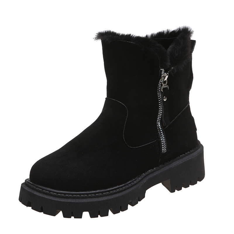 Women's Snow Boots Winter Warm Fur Lined Ankle Boots For Ladies_voghion.com