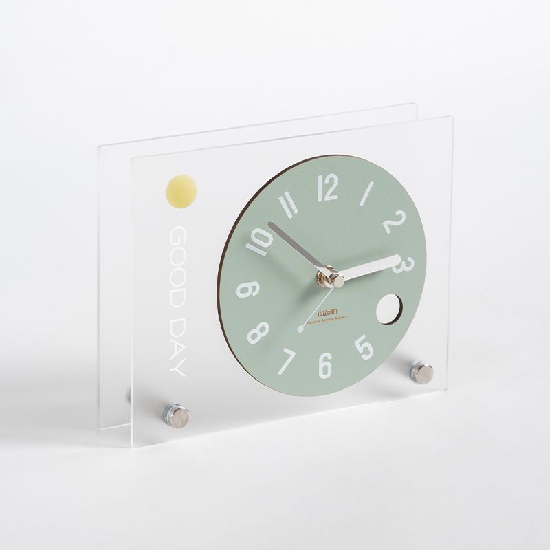 WOZOOM casa casi creativa simple decoración de escritorio dormitorio reloj de escritorio puerta de entrada gabinete de televisión decoración de reloj