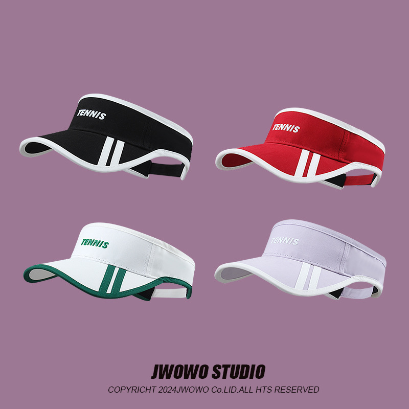 Korean Style Outdoor Color Matching Sports Sunhat Women's Summer All-match Roomless Baseball Cap Men's Empty Top Tennis Cap