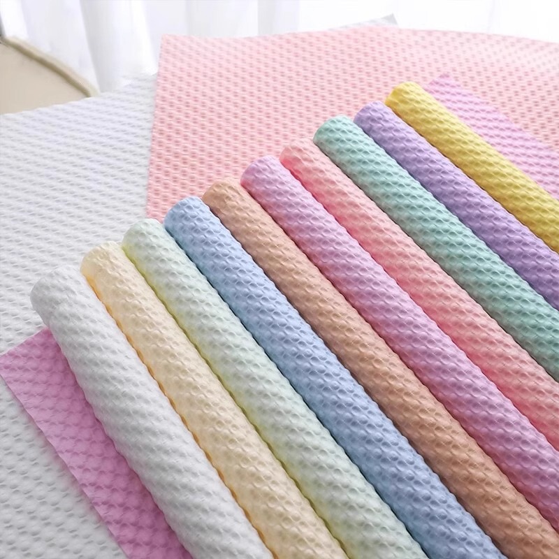 Solid color all-match puff three-dimensional embossed paper flower shop floral material flower wrapping paper simple art paper Wood cotton paper