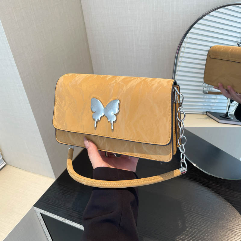 Modische und einfache Schleife Handheld Unterarm Damen 2024 Neue Stil Kette Mode Single Schulter Pendler Kleine Quadrat_voghion.com