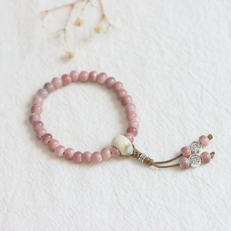 Время летит, новый керамический браслет в китайском стиле Цзиндэчжэнь, оригинальный фарфоровый браслет из бисера в этническом стиле 507