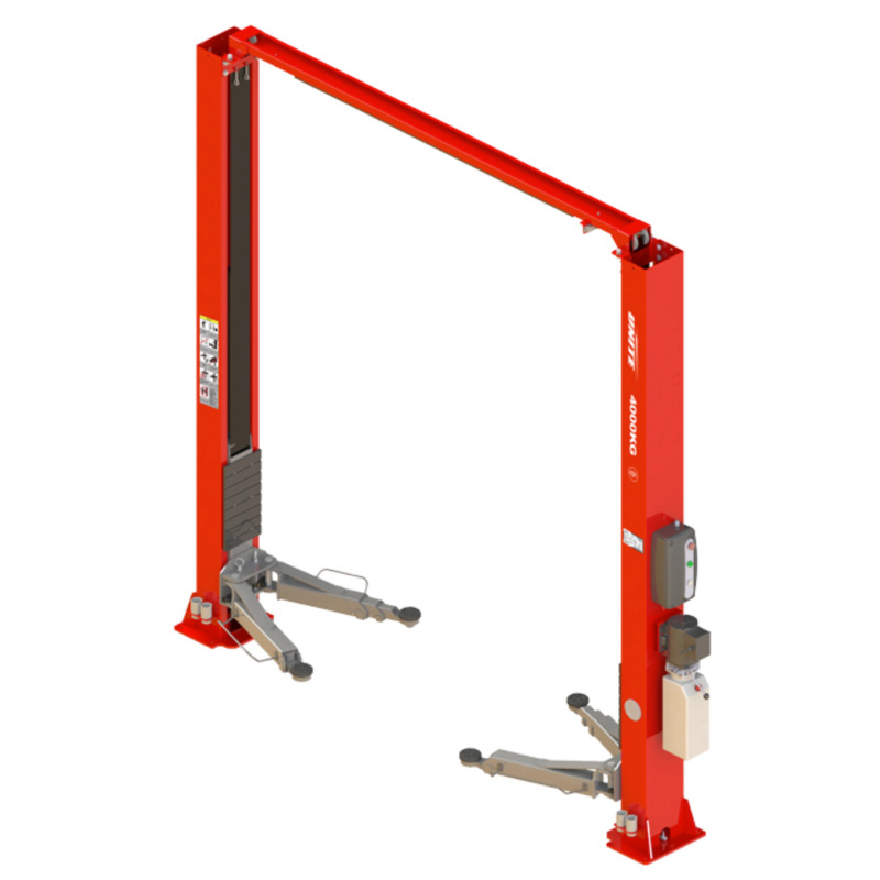 优耐特U-T40D龙门举升机双边手动解锁4吨汽车维修保养举升机4T