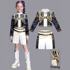 猎魔女团K-POP明星鲁米米拉佐依cos服装zoeyrumi儿童表演服两件套