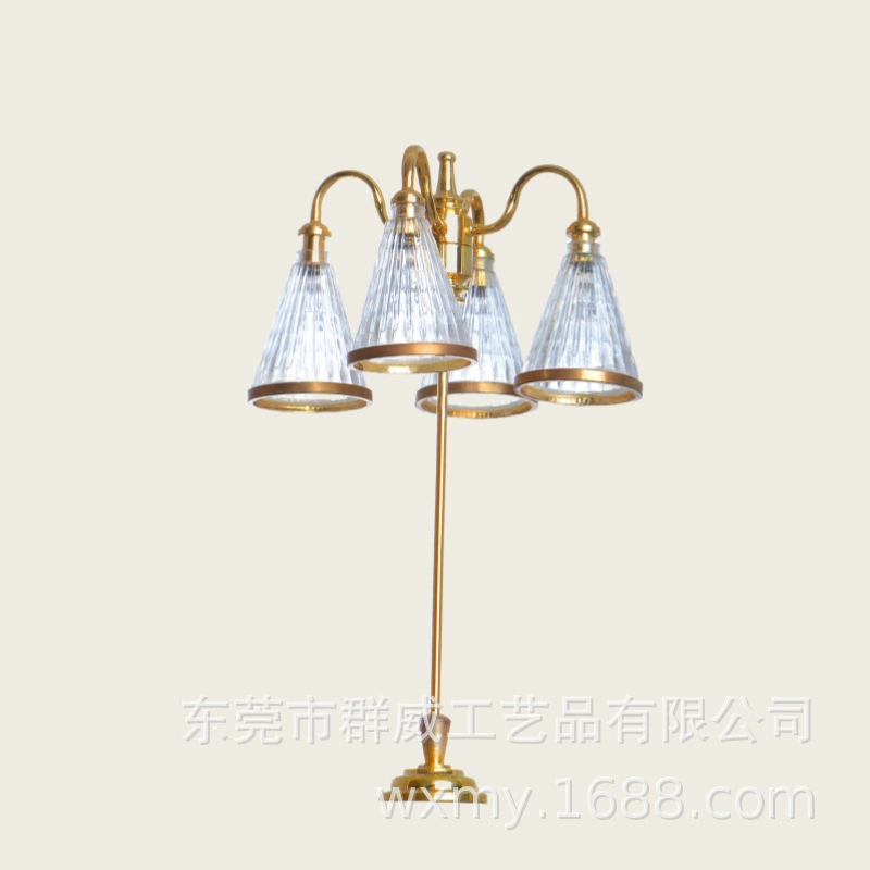 Модели кукольный домик светодиодные огни торшасси кукольный домик декор комнаты кукольный домик