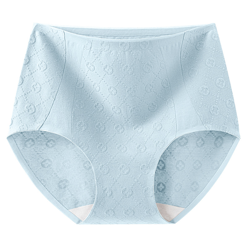 Cintura alta algodón puro femenino entrepierna antibacteriana 2024 nuevo estilo sin costuras abdomen agradable para la piel transpirable ropa interior de gran tamaño para mujer entrepierna larga image 9