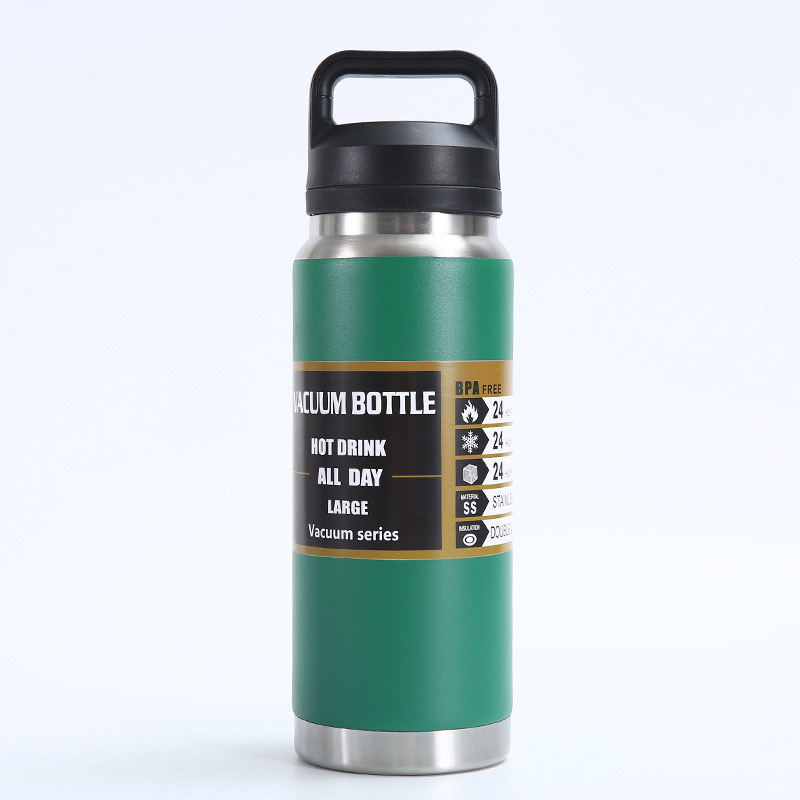 Venta caliente transfronteriza Taza de aislamiento de acero inoxidable 304 Hervidor deportivo de vacío portátil Olla de montañismo portátil al aire libre de gran capacidad