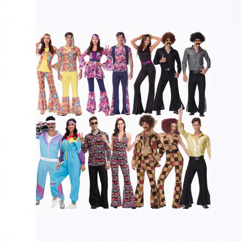 Retro Disco Disco Costume 70S Hippie Elvis Presley Halloween Bar Rock Singer Performance Costume