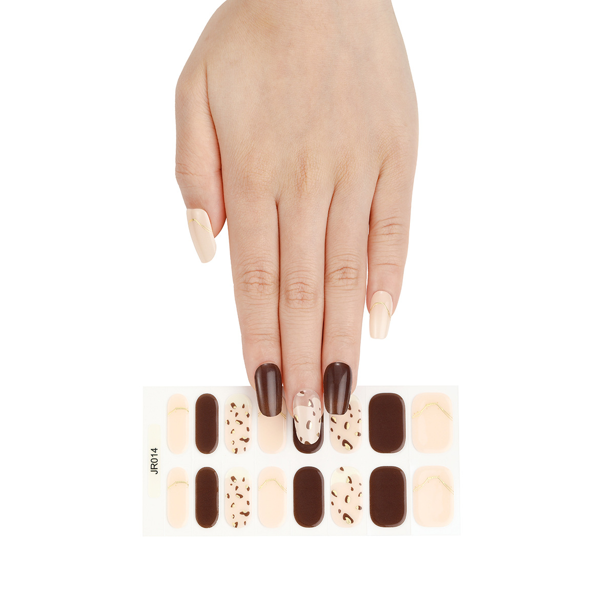 Uña de fototerapia UV gel semi-curado pegatinas impermeables completamente pegatinas semi-curado de segunda generación parche de uñas de gel blando