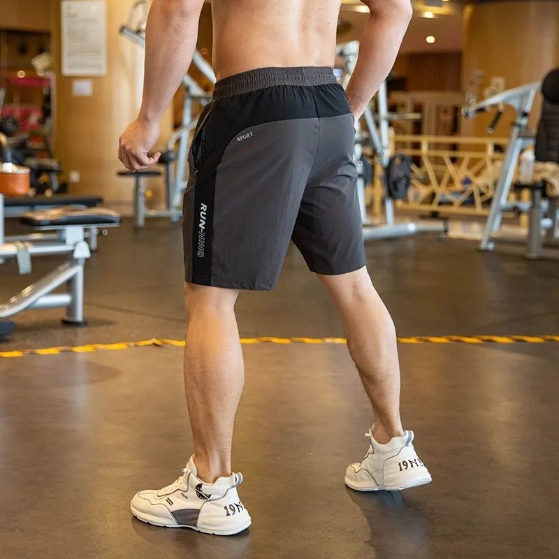 Men's Summer Sports Shorts, New Ice Silk Quick-Dry Running Shorts, Loose and Versatile for Outdoor Wear
