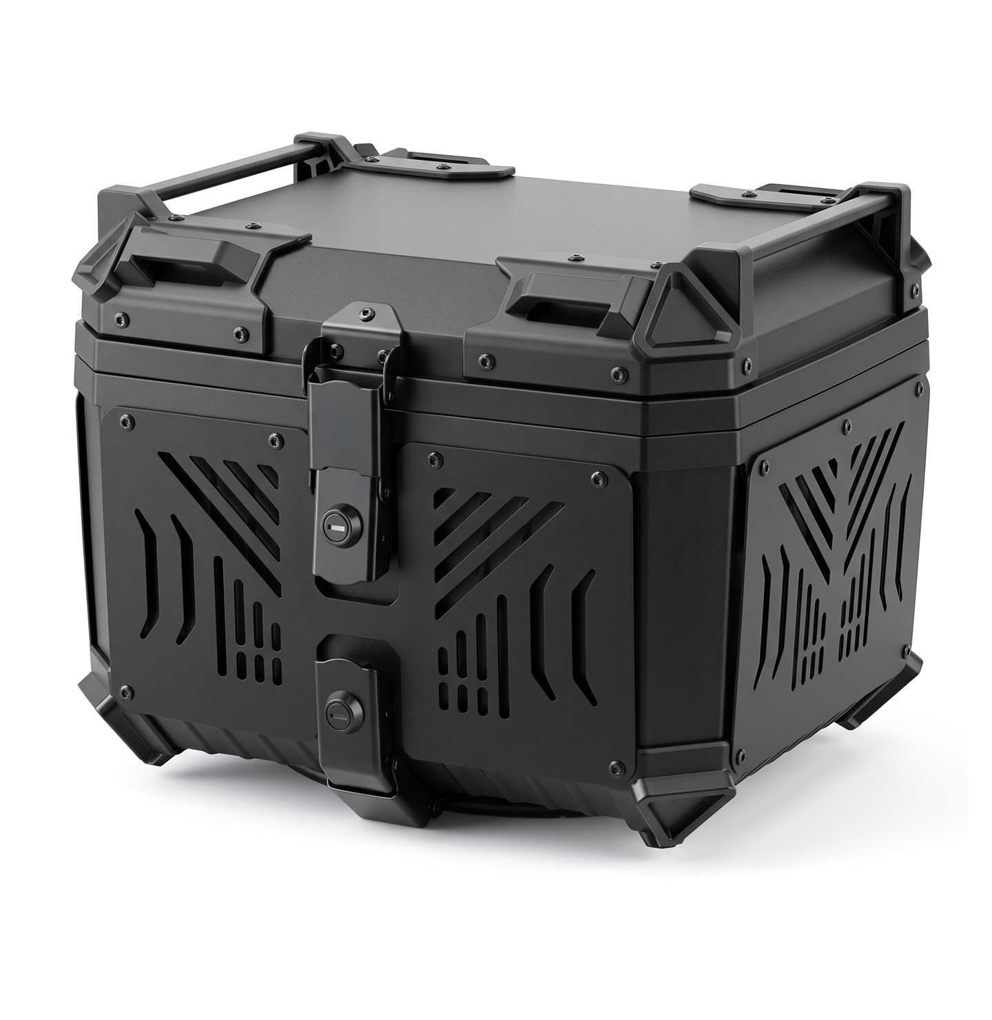 Motorcycle non-aluminum alloy universal large-capacity quick-release waterproof thickened armor rear trunk for electric vehicles