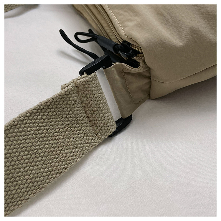 Kvinnors stor kapacitet, enfärgad, axelavancerad och minimalistisk, crossbody-väska för kvinnor, handväska i canvas, mobil_voghion.com