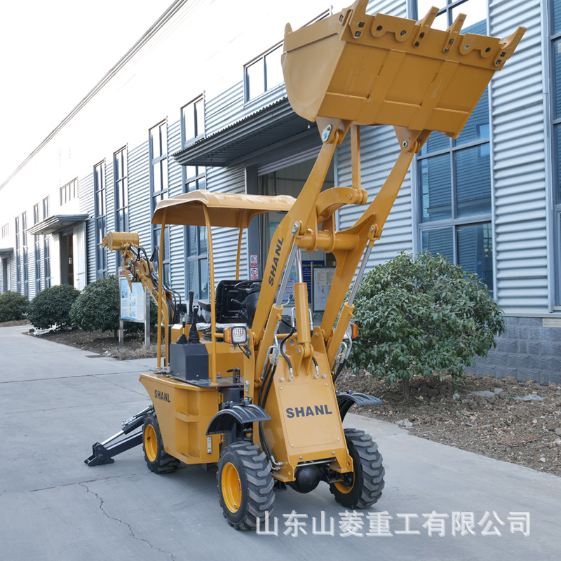 多功能两头忙挖掘装载机一体机柴油四驱铲车工程前铲后挖小钩机