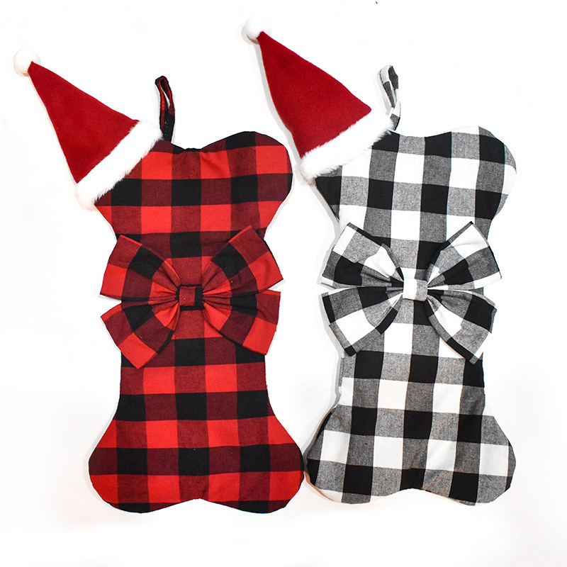 Christmas Fashion Plaid Polyester Party Hanging Ornaments display picture 4