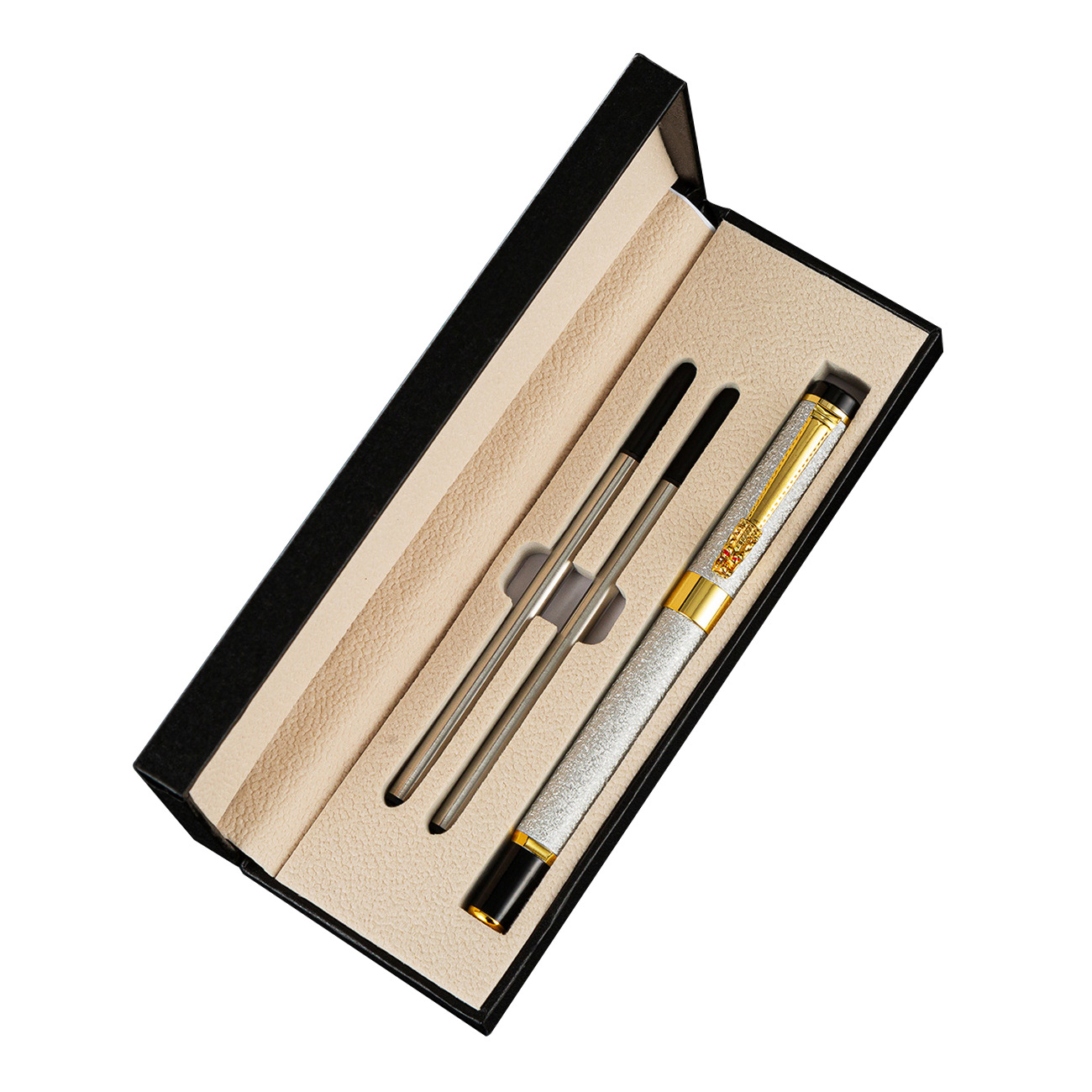 Pluma de agua arrugas Plata