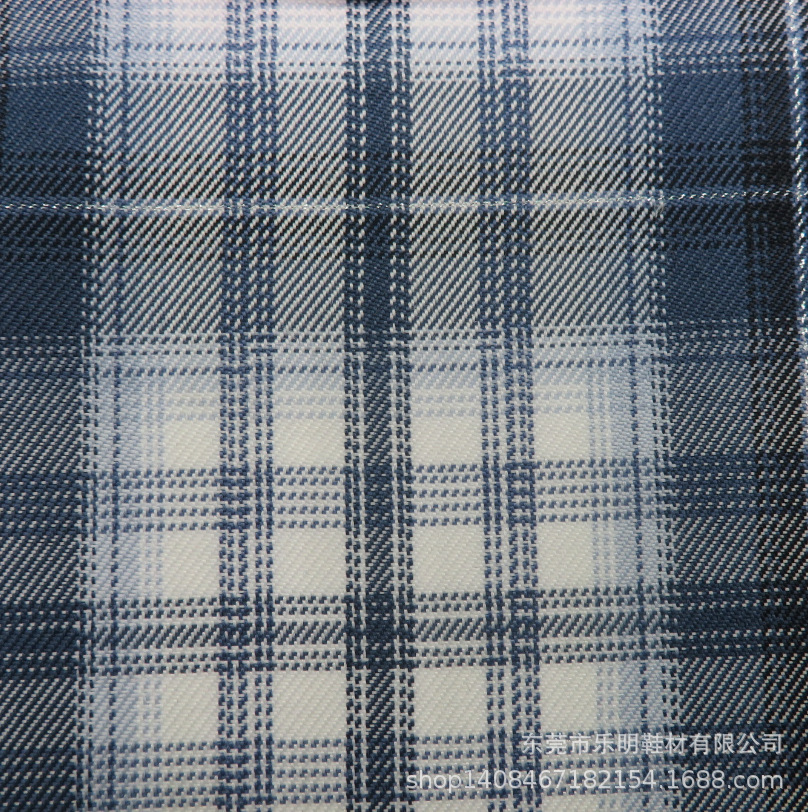 GB1032JK涤纶色织格子适用夏季制服百褶裙鞋子帽子服装布料