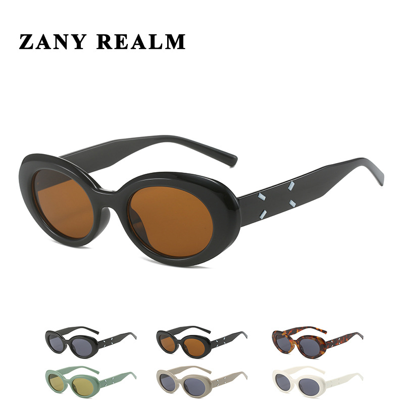 Nuevo retro ojo de gato marco redondo 005 Yu Shuxin mismas gafas de sol transfronterizo UV400 gafas de sol fabricante en stock