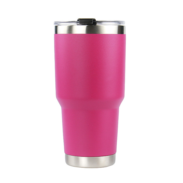 Taza de vacío de acero inoxidable transfronteriza, taza de hielo rociado, taza de paja, taza de agua para automóvil, taza de cerveza, taza de automóvil en forma de cintura