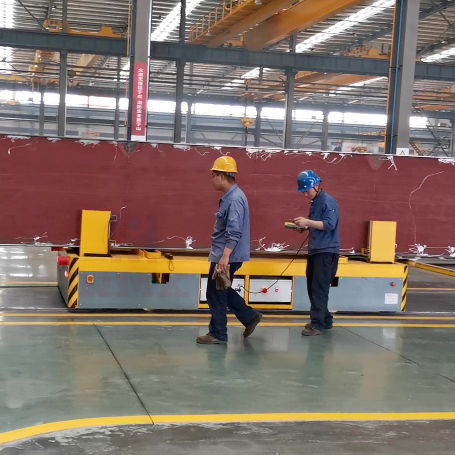 电缆卷筒轨道式电平车20吨煤矿设备转运车工业用电动遥转运输车