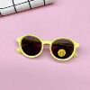 Fashionable retro children's trend silica gel sunglasses suitable for photo sessions, Korean style, eyes protection