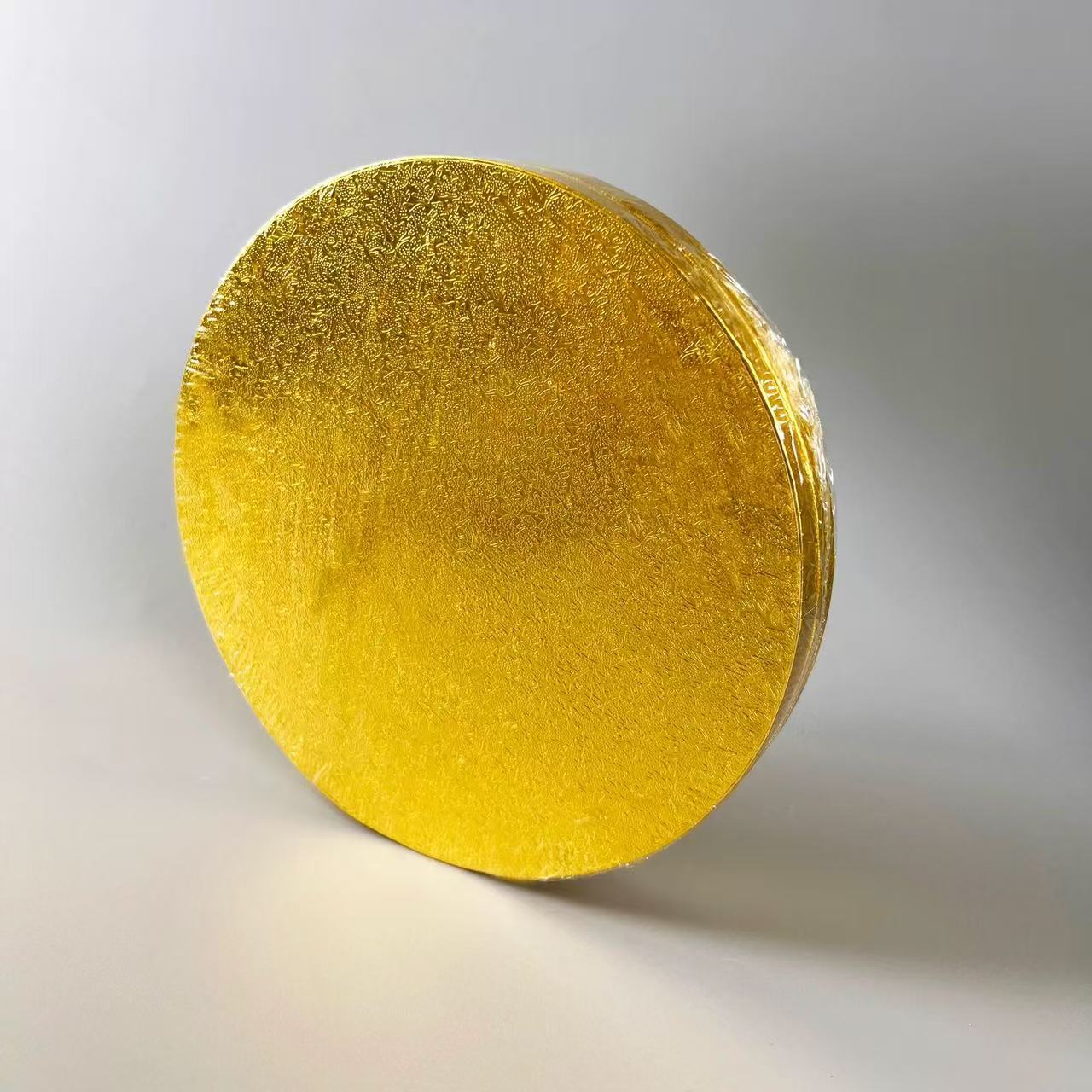 12inch 골드 엠보싱 케이크 트레이 [두께 1.2cm], 12MM, 종이 125g + 골판지 + 종이 125g 포장