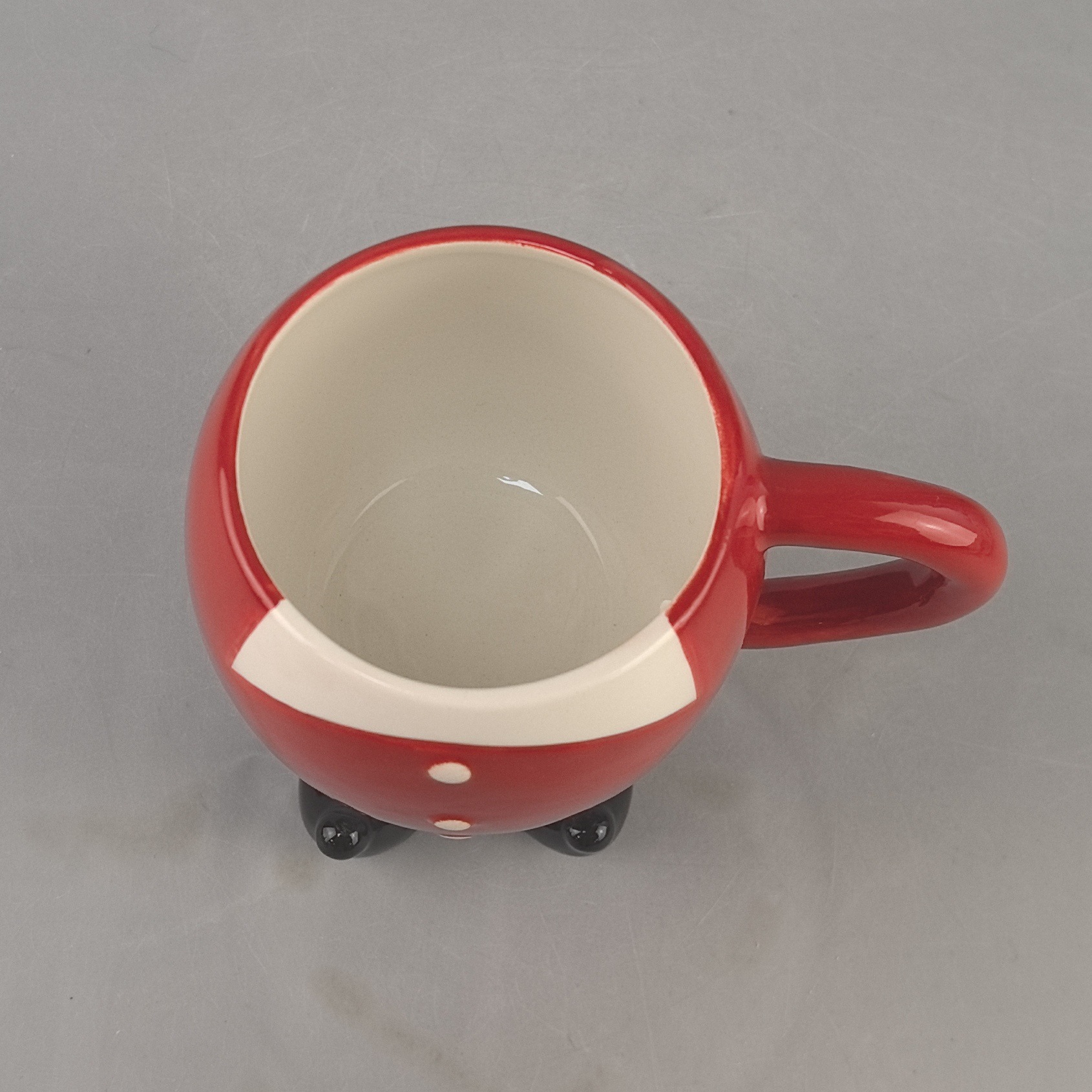 Taza de Santa de cerámica de venta caliente personalizada transfronteriza Taza de café americana pintada a mano Taza creativa Navidad