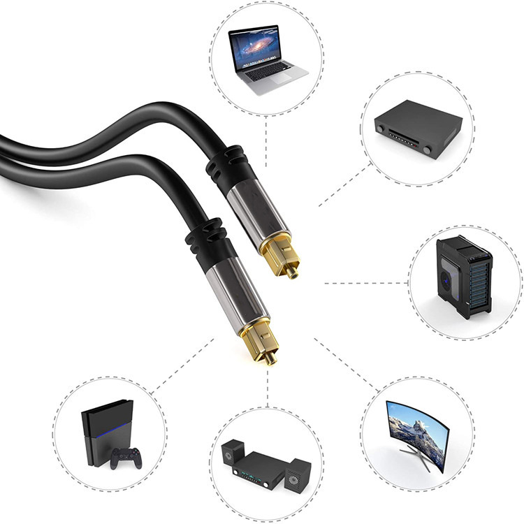 Digital optical fiber -plated Fang acoustic intraocular audio cable home theater pump dvd digital signal audio connection line 4