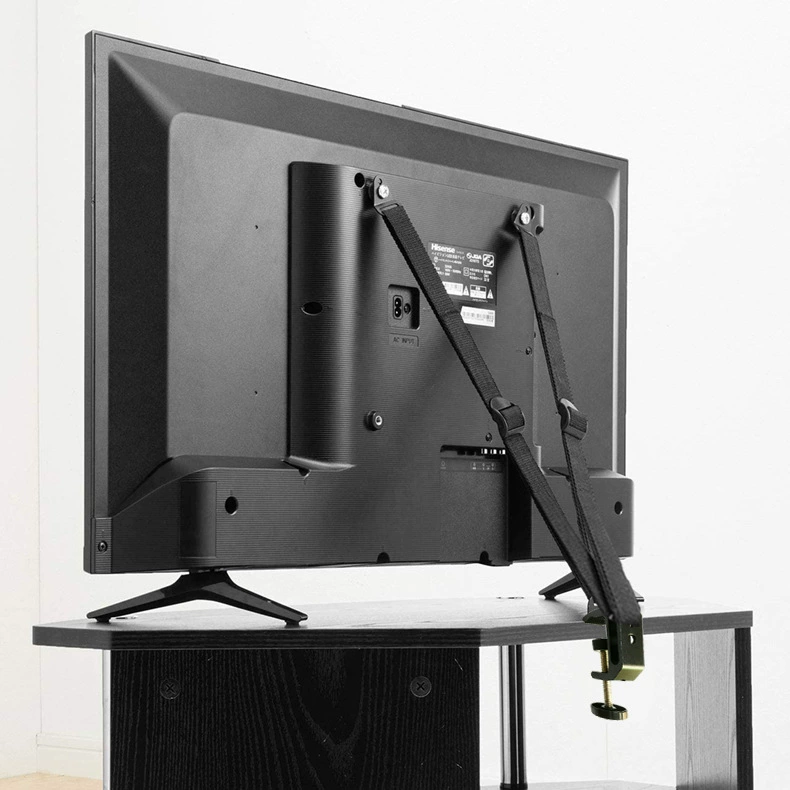 Clamp-style TV anti-rewind Table screen, belt, fall protection, clips included