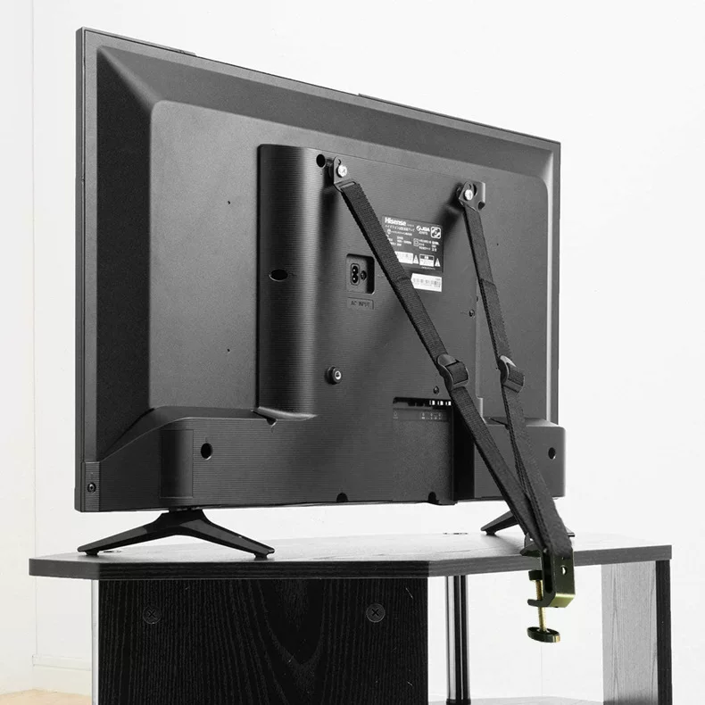 Clamp-style TV anti-rewind Table screen, belt, fall protection, clips included