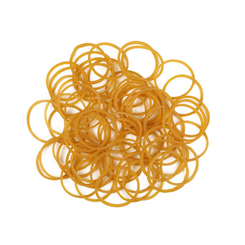 Yellow rubber band Vietnamese rubber band cowhide elastic hair tie hair styling hairdressing disposable rubber band yellow