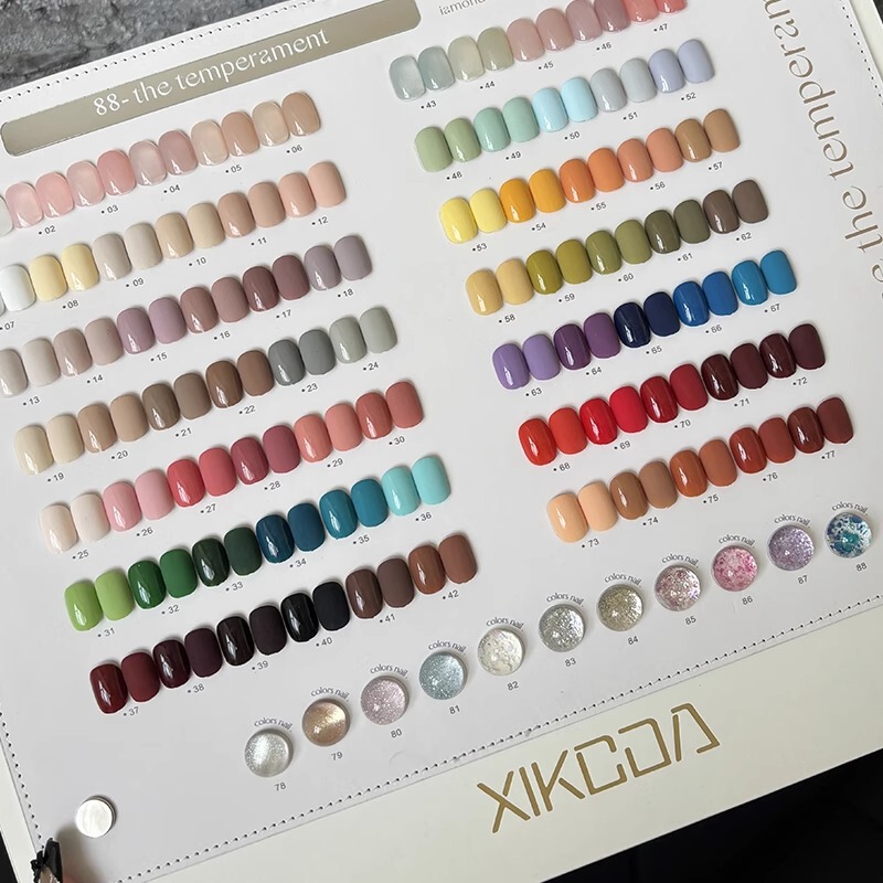 Xikoke 88-Color Youmika Nail Polish Gel 2026 New Trendy Rainbow Color Long-Lasting Eco-Friendly Nail Salon Set