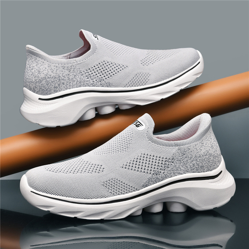 Quanzhou Sneakers Export Socks Men's Shoes Classic Outdoor Fly-Knit Mesh Running Shoes Hiking Shoes