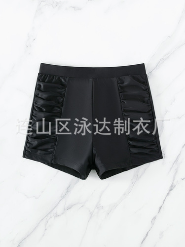 Athletic Shorts Sexy High-Waisted Straight Leg Pants Comfortable Breathable European and American Foreign Trade Amazon Cross-Border Export Women's Swim Pants