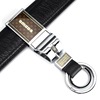 Old-fashioned keychain stainless steel, belt, buckle, nostalgia, simple and elegant design