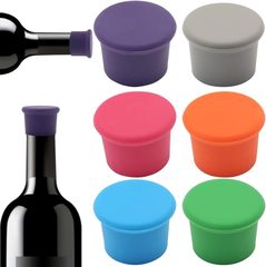クロスボーダー人気シリコンキャップカップキャップ赤ワインワインボトルキャップ密封蓋多色通用蓋工場現物