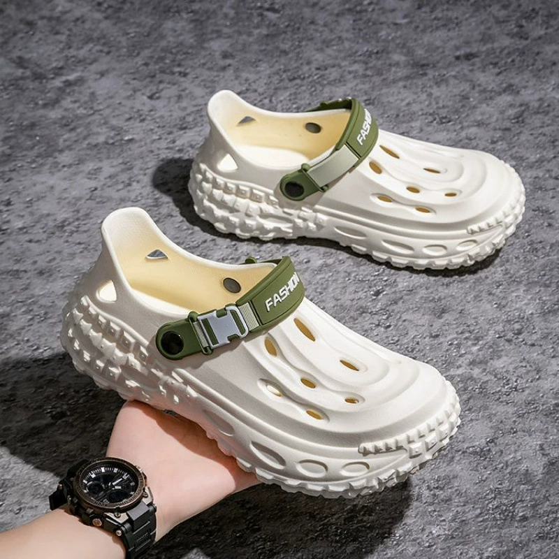 Дропшиппинг новых мужских сетчатых кроссовок, сабо, нескользящих, быстросохнущих, дышащих, легких спортивных сандалий на подошве из ЭВА для активного отдыха